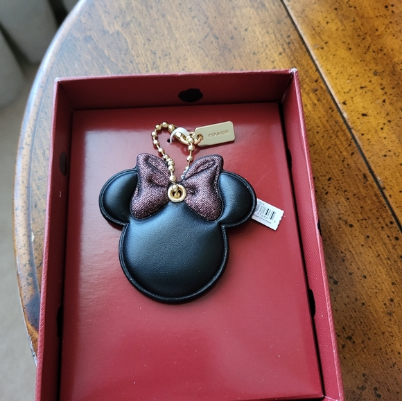 Coach Handbags - Disney x Coach Minnie Mouse Bag Charm NWT!